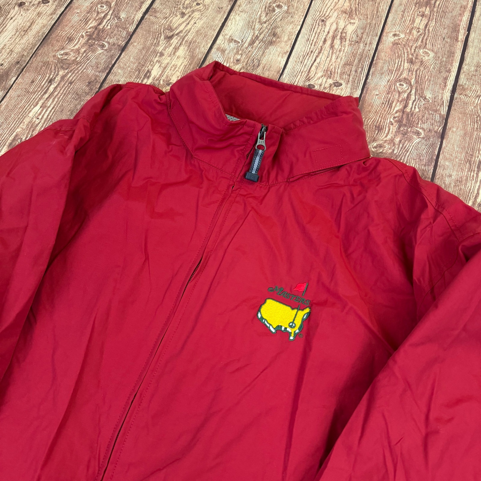 Gap Masters Tournament Jacket Mens Extra Large Red Windbreaker Zip Golf